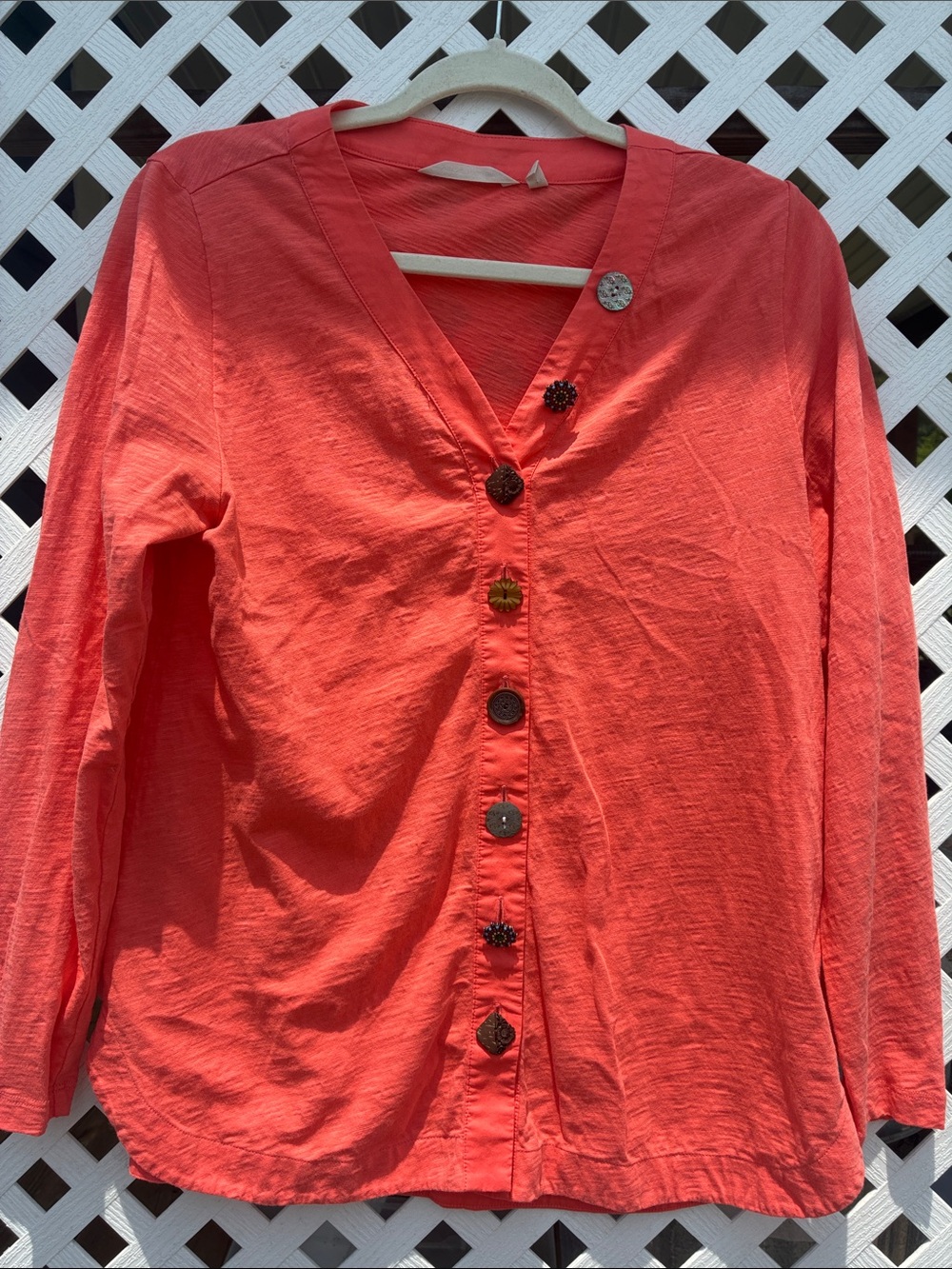 Soft Surroundings Delia Mixed Button Cardigan -S